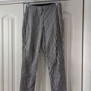 Old Navy Black and White Checkered Dress Pants